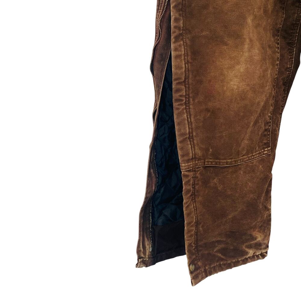 VTG Carhartt Double Knee Carpenter Pants Quilted 44x30 Workwear Grunge Thrashed - Picture 10 of 16